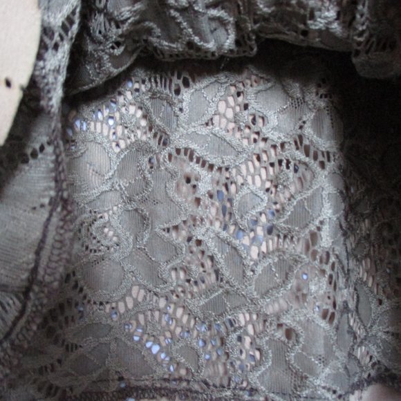 Beatrice B. Tan Leather Floral Pattern Short Sleeve Dress Size 6 US - Picture 7 of 11